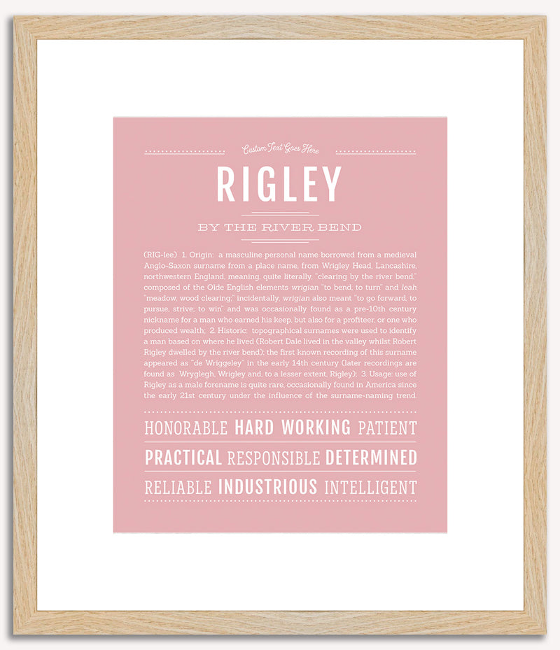 Rigley | Name Art Print