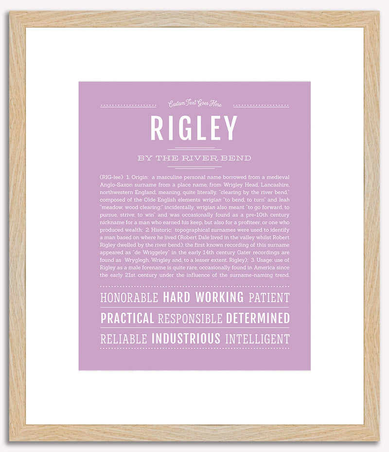 Rigley | Name Art Print