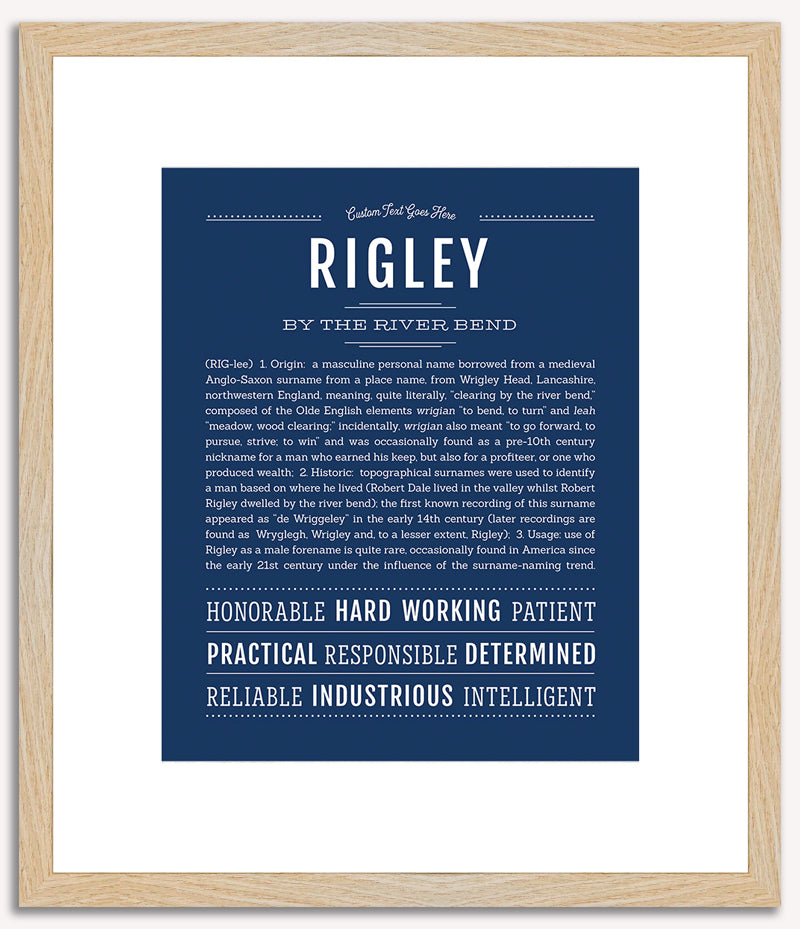 Rigley | Name Art Print