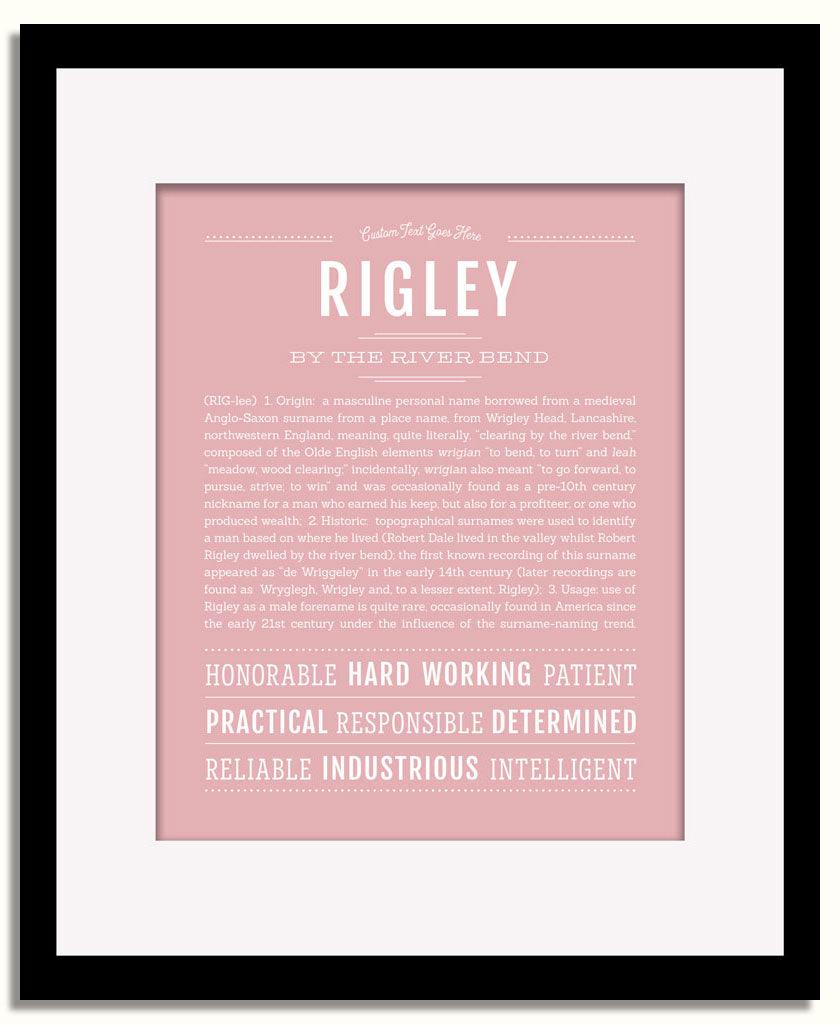 Frame Options | Dusty Rose | Black Frame, Matted