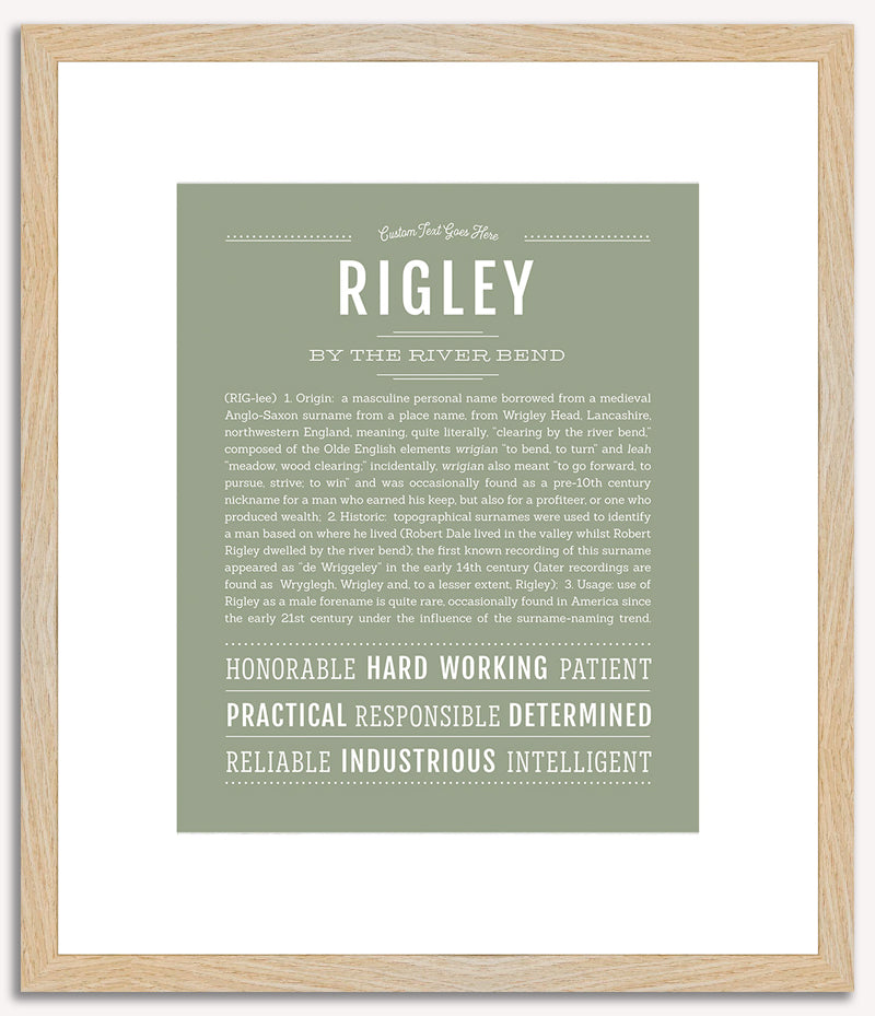 Rigley | Name Art Print