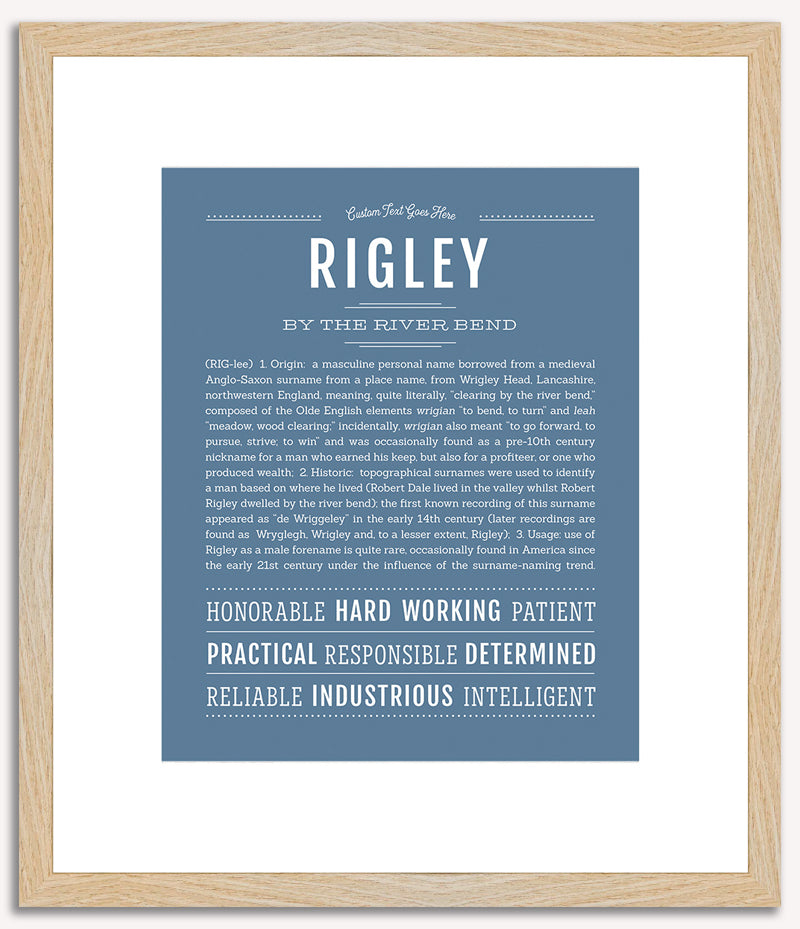 Rigley | Name Art Print