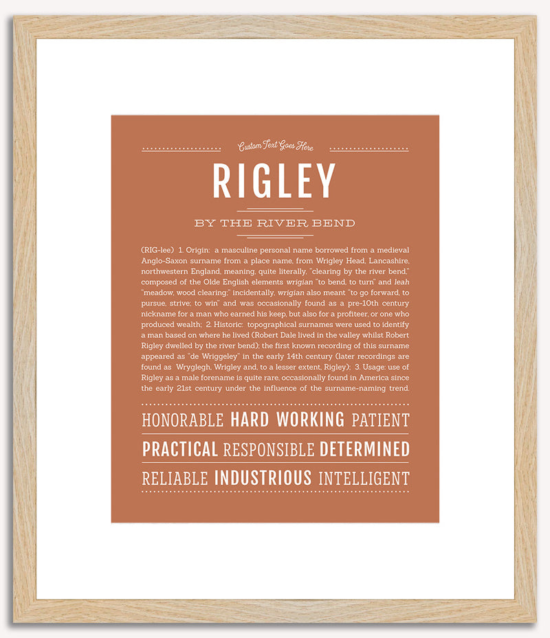 Rigley | Name Art Print