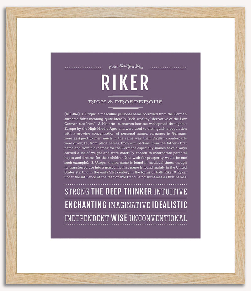 Riker | Name Art Print