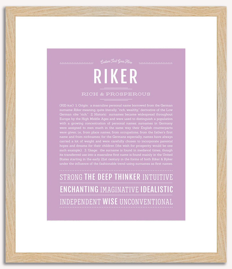 Riker | Name Art Print