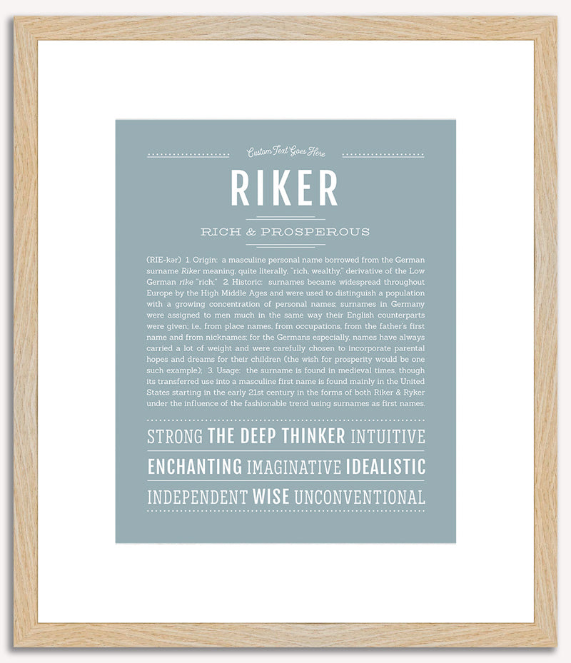 Riker | Name Art Print