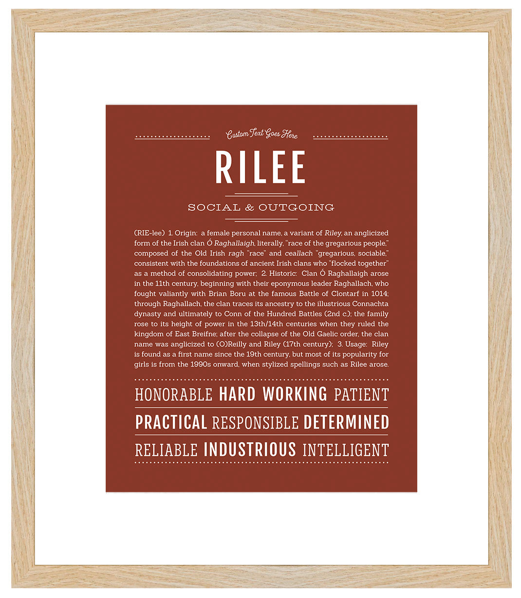 Rilee | Name Art Print