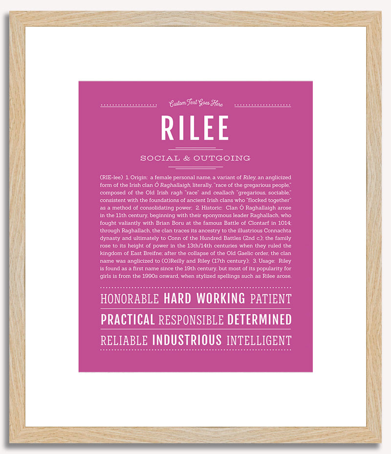 Rilee | Name Art Print