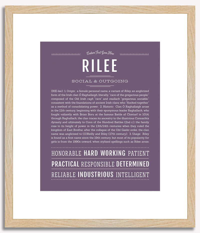 Rilee | Name Art Print