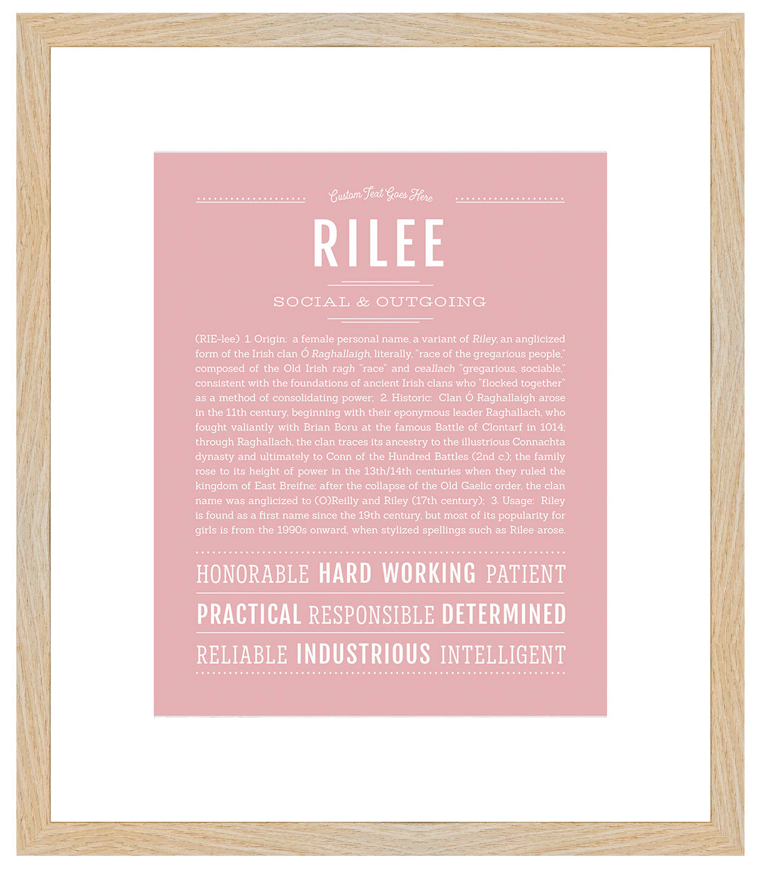 Rilee | Name Art Print