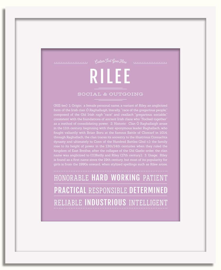 Frame Options | Lilac | White Frame, Matted