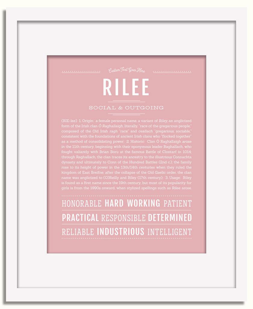 Frame Options | Dusty Rose | White Frame, Matted