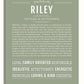 Riley (female) | Name Art Print – Name Stories
