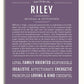 Riley Personalized Name Meaning Art Prints – Name Stories