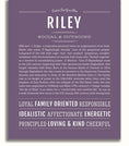 Riley Personalized Name Meaning Art Prints Name Stories riley-personalized-name-meaning-art-prints-name-stories