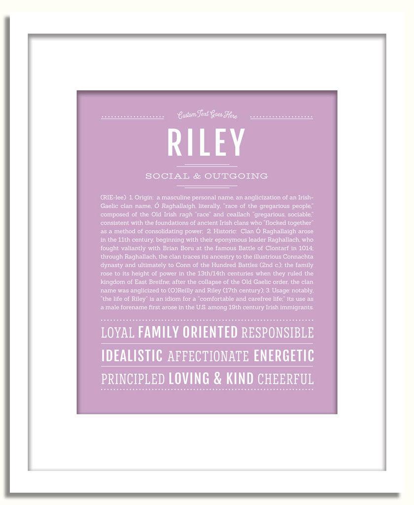 Frame Options | Lilac | White Frame, Matted