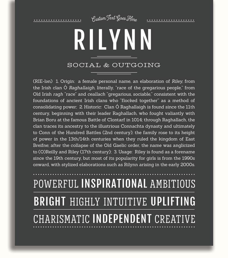 Rilynn | Name Art Print – Name Stories