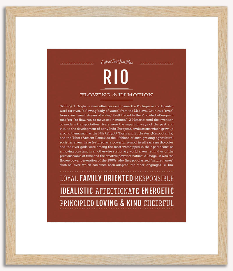 Rio | Name Art Print