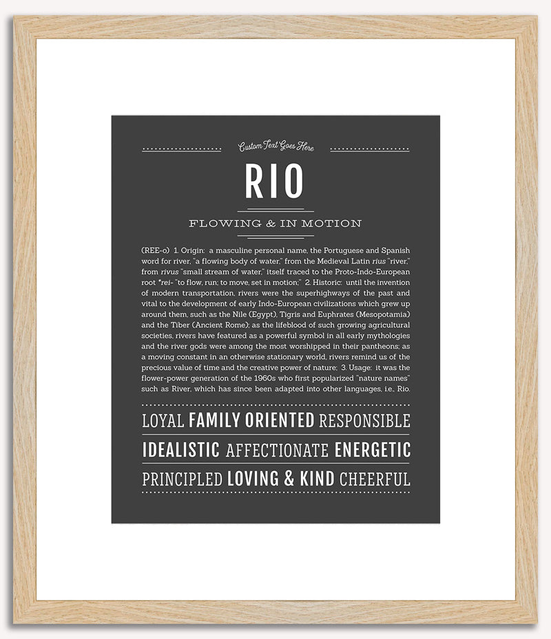 Rio | Name Art Print