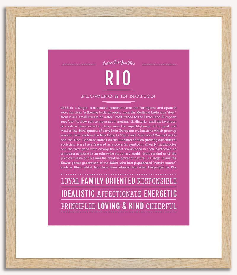 Rio | Name Art Print