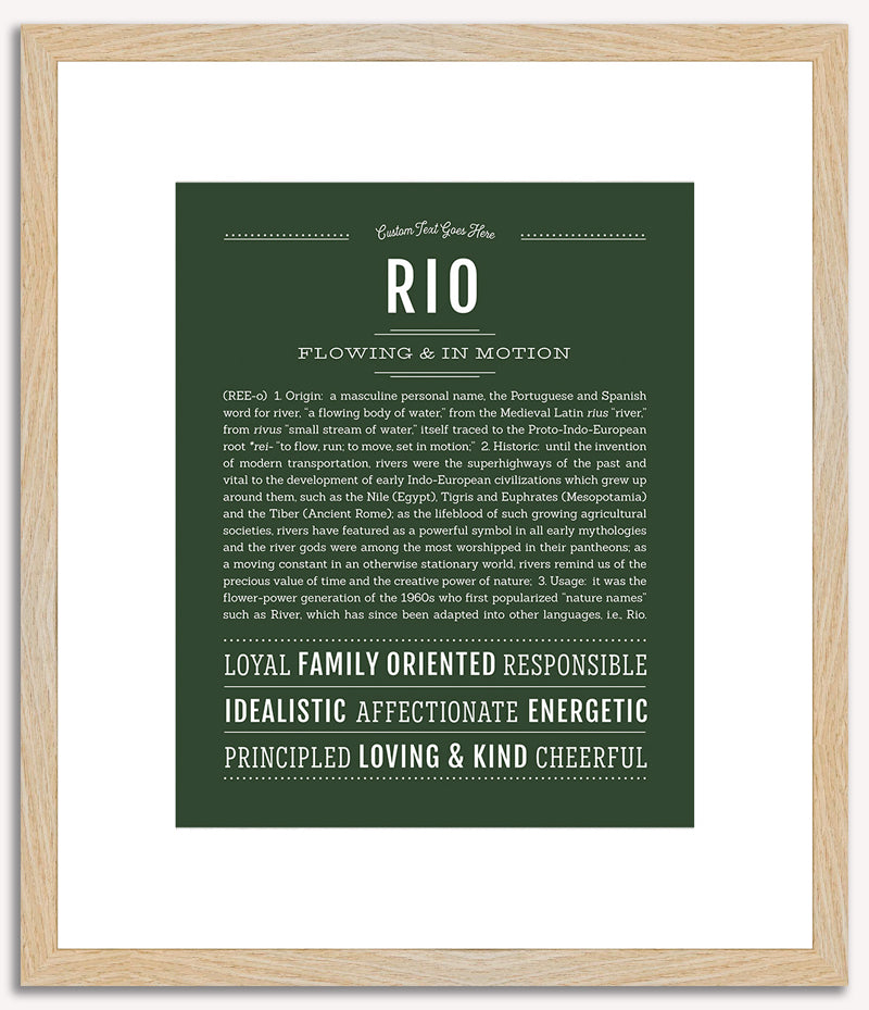 Rio | Name Art Print