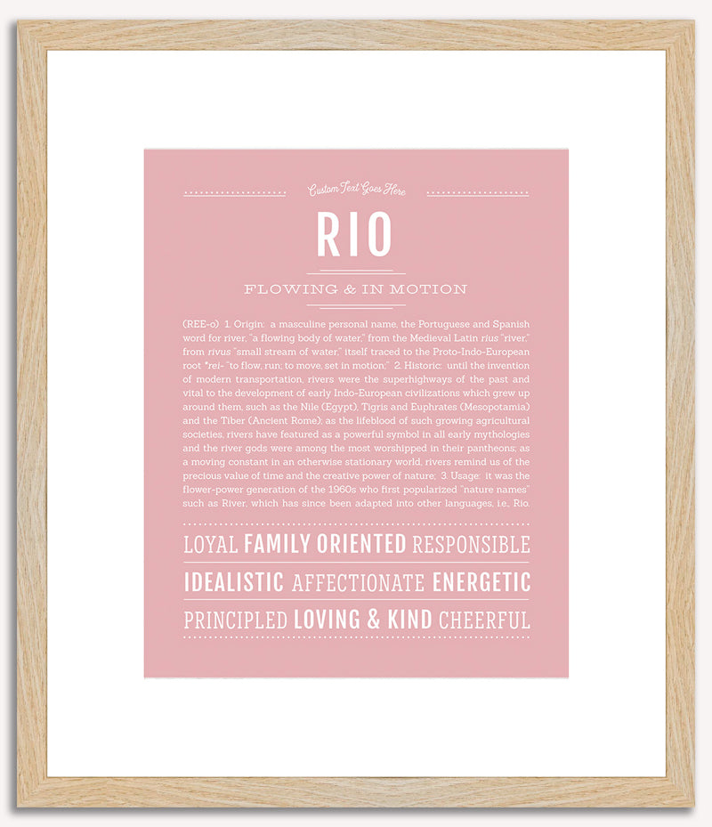 Rio | Name Art Print