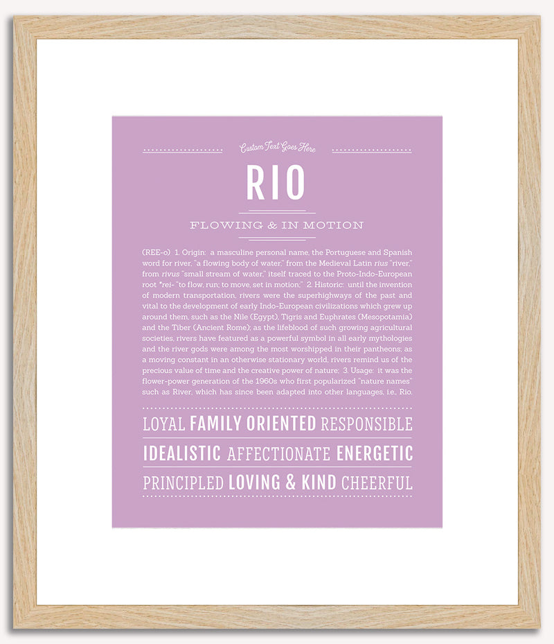 Rio | Name Art Print