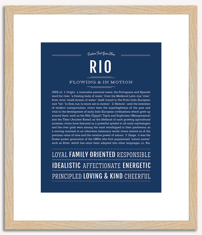 Rio | Name Art Print