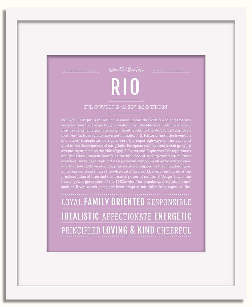 Frame Options | Lilac | White Frame, Matted