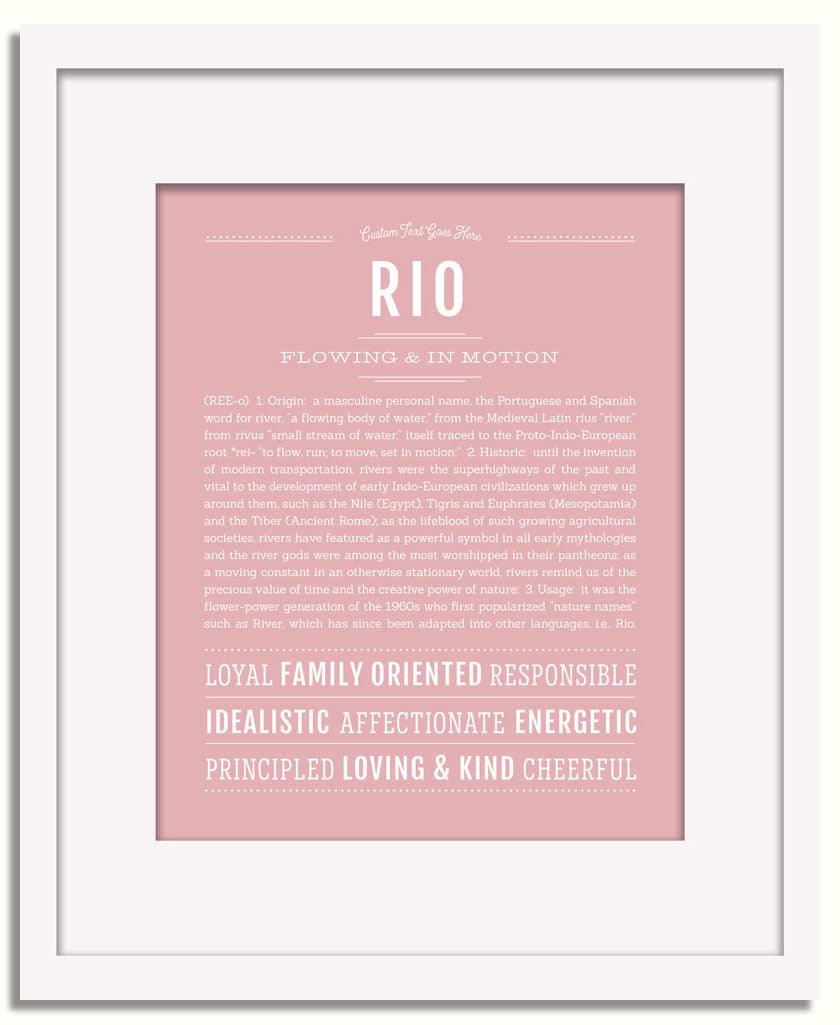 Frame Options | Dusty Rose | White Frame, Matted