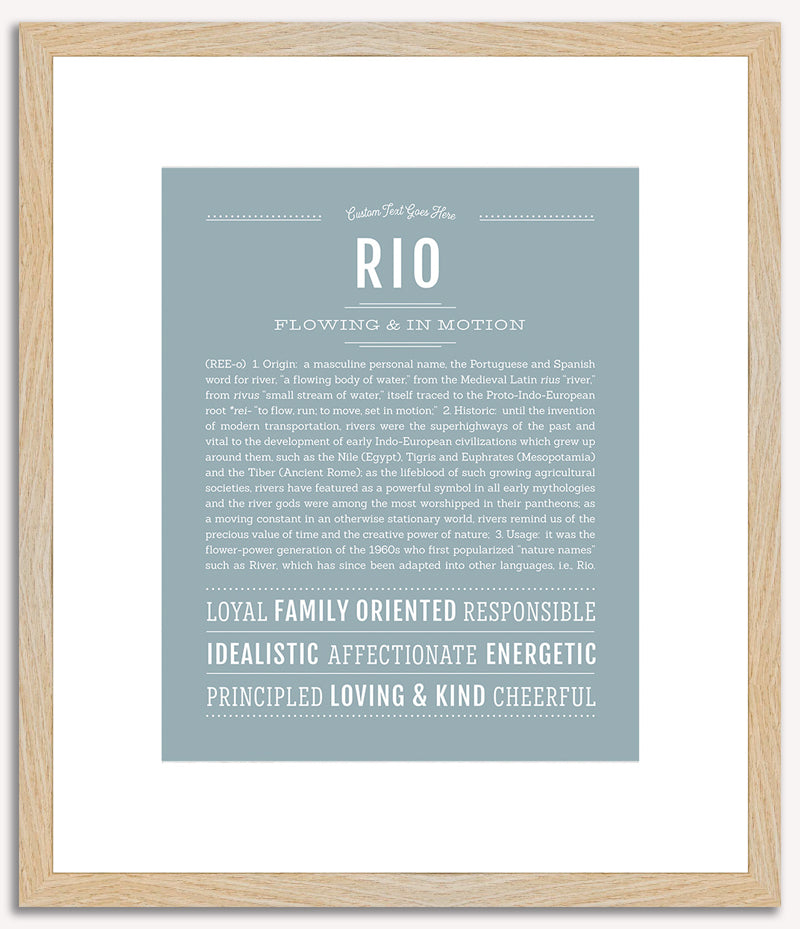 Rio | Name Art Print