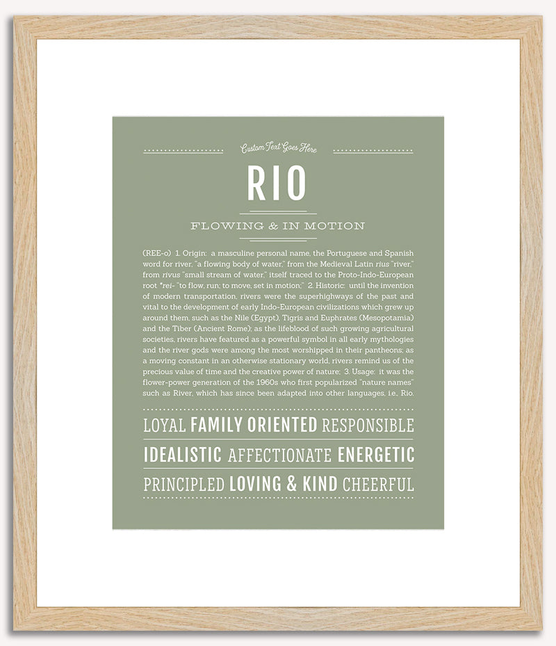 Rio | Name Art Print