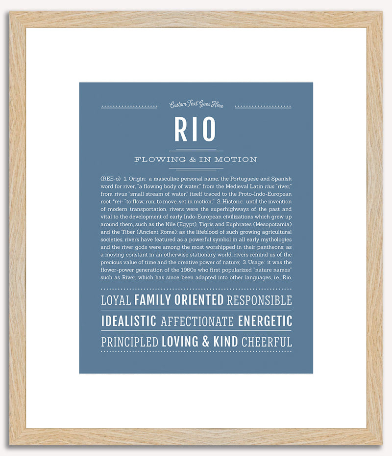 Rio | Name Art Print