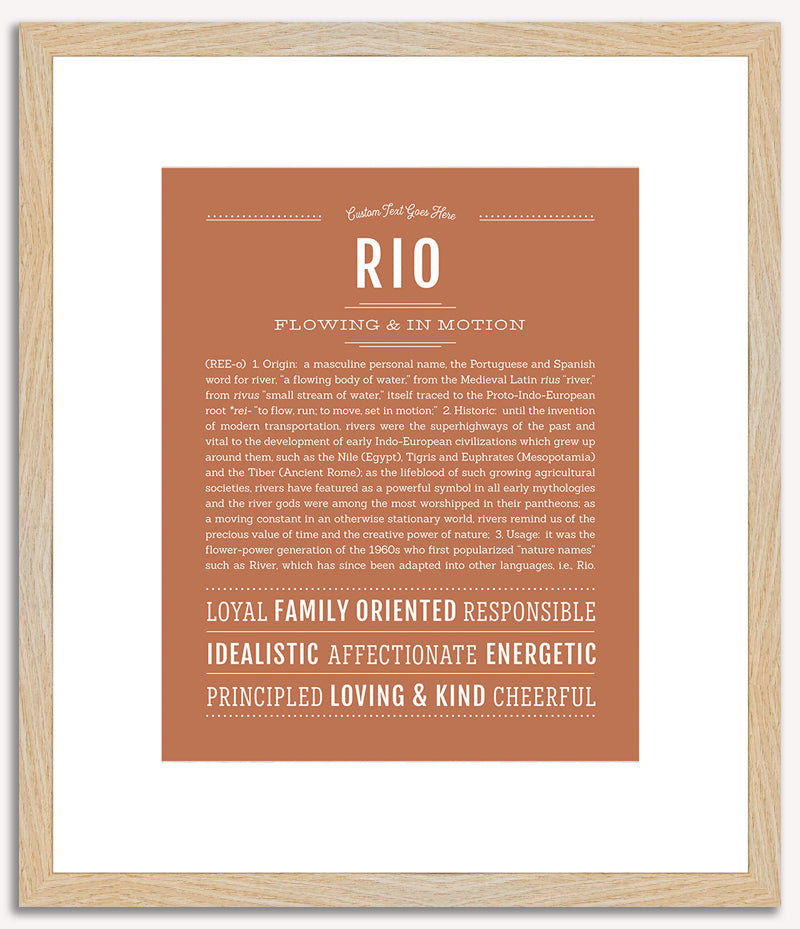 Rio | Name Art Print