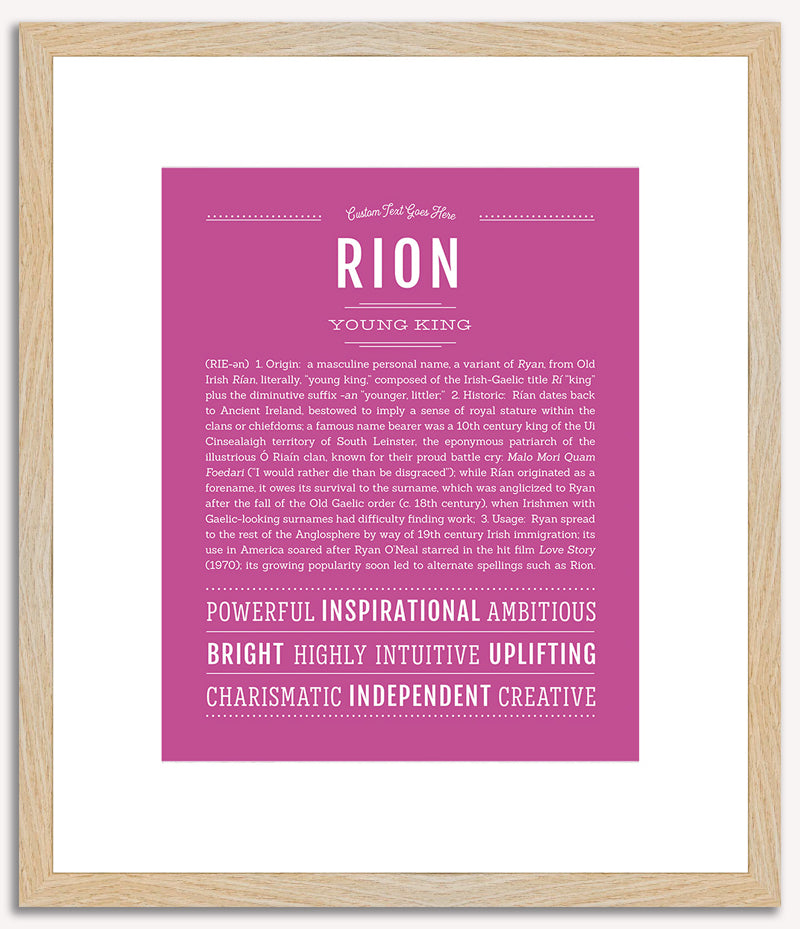 Rion | Name Art Print