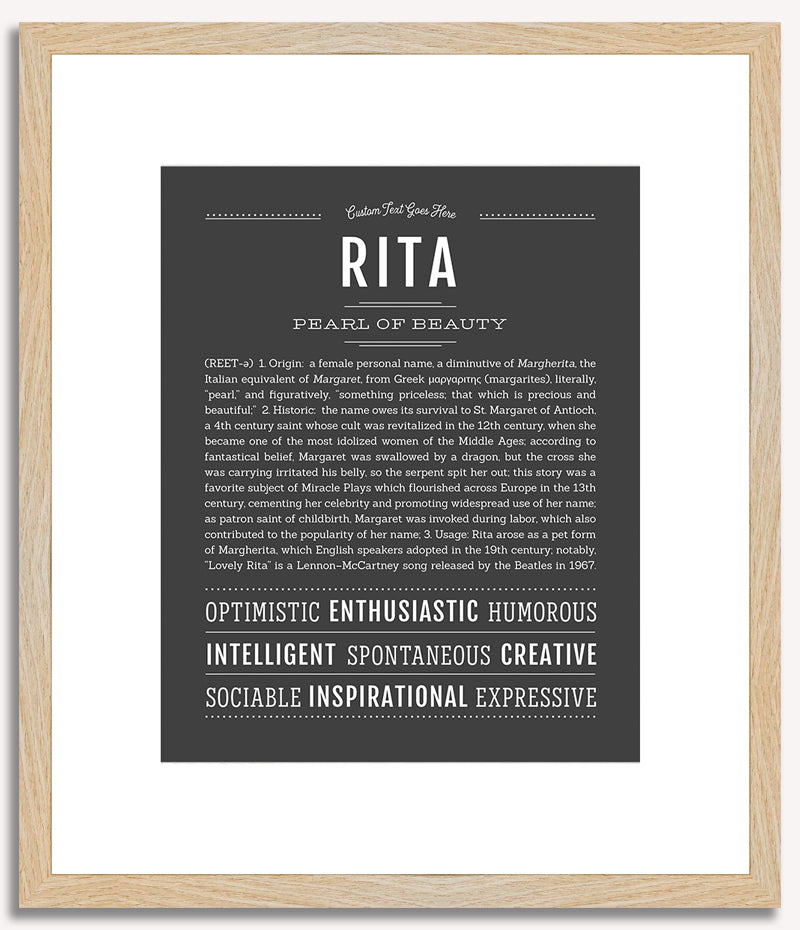 Rita | Name Art Print