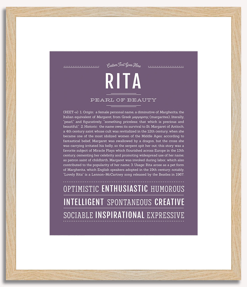 Rita | Name Art Print