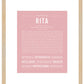 Rita | Name Art Print