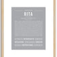 Rita | Name Art Print