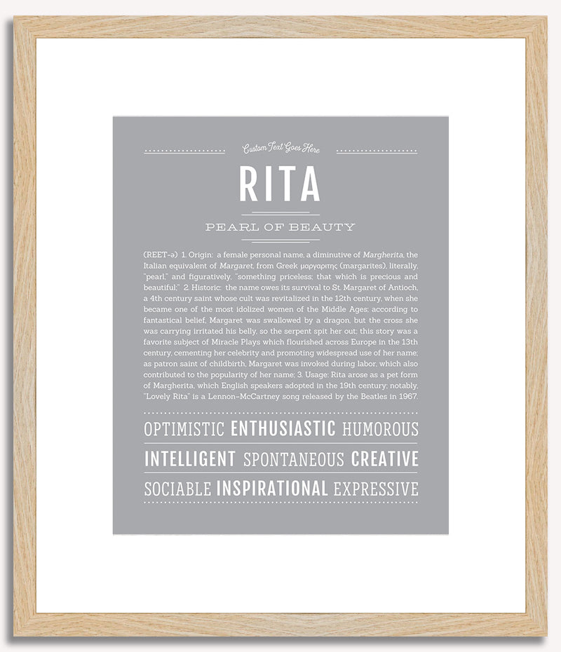 Rita | Name Art Print