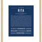 Rita | Name Art Print