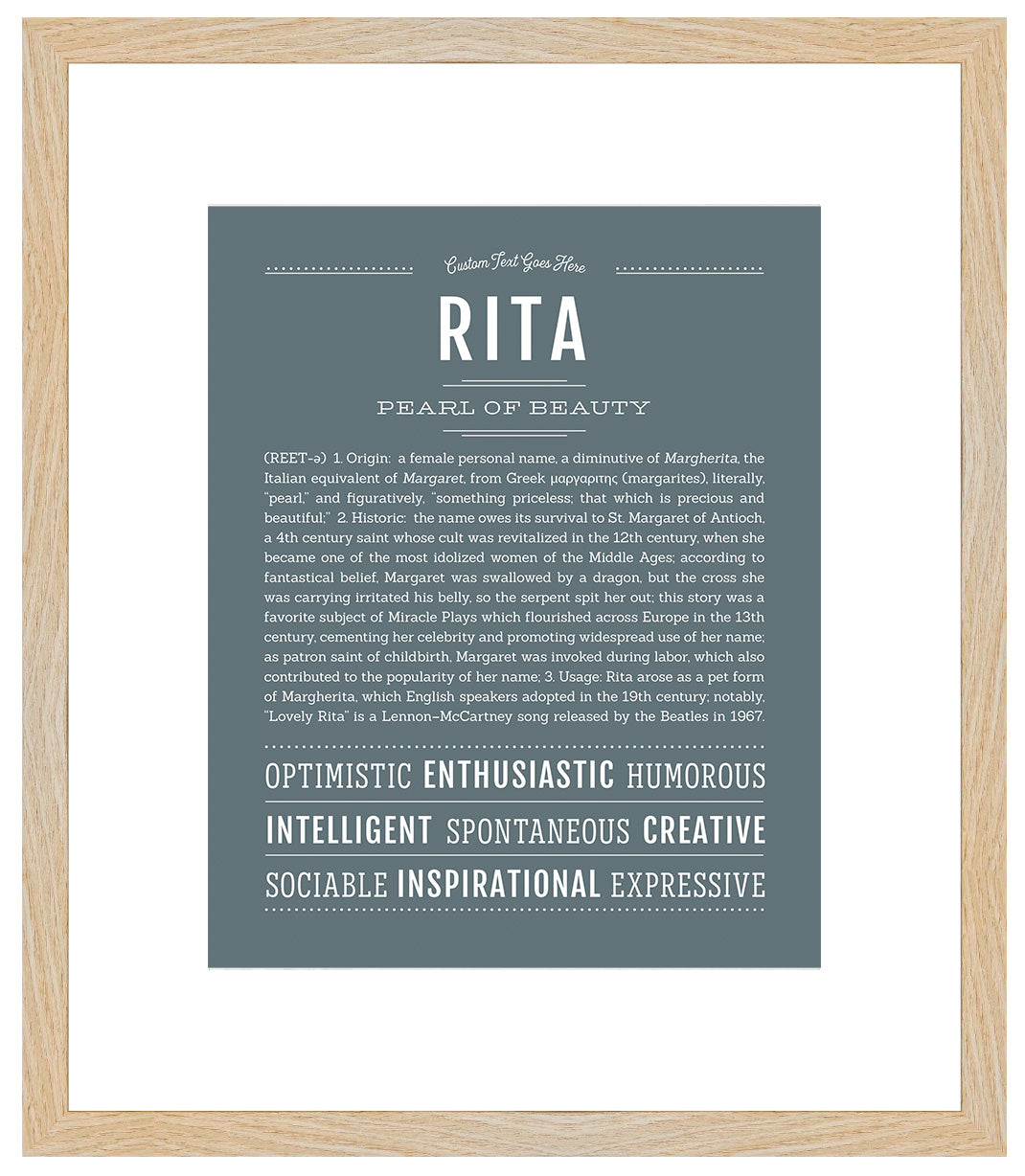 Rita | Name Art Print