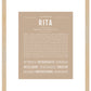 Rita | Name Art Print