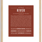 River (male) | Name Art Print