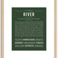 River (male) | Name Art Print