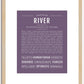 River (female) | Name Art Print