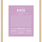 River (female) | Name Art Print