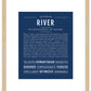 River (female) | Name Art Print