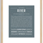 River (male) | Name Art Print