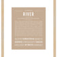 River (female) | Name Art Print